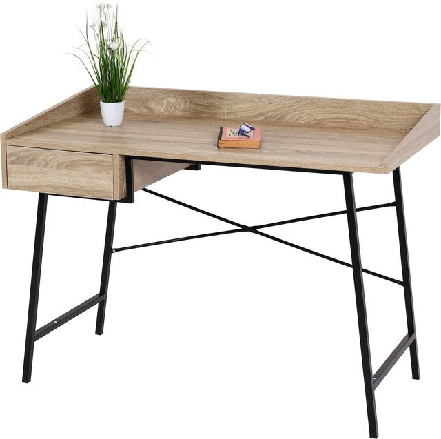 MCW Konsolentisch J97 mit 3D-Struktur in Eiche-Optik, B/T/H: 114 x 98 x 60 cm - Bild 1