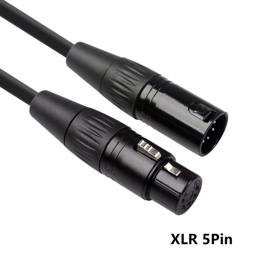 XLR Stecker auf Buchse Versorgungskabel in Schwarz für DSLR Kamera, Überwachung, DMX und Audio Mischpult - Bild 6