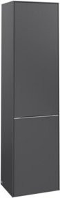 Villeroy & Boch Hochschrank Subway 3.0 in Graphitgrau mit Glastüren, B/T/H: 40 x 36,2 x 171 cm - Bild 1