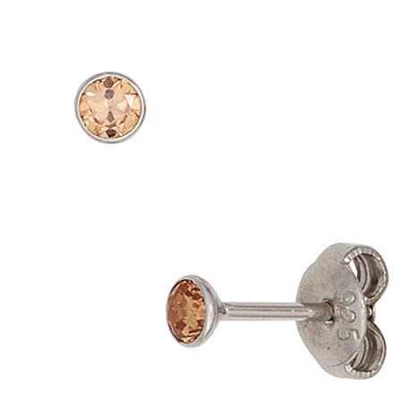 Colfem Ohrstecker 925 Silber, Zirkonia, Unisex - Bild 1