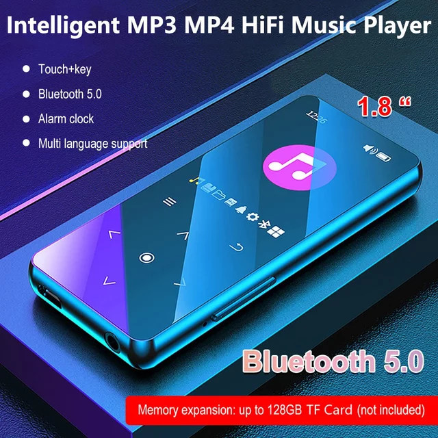 AideeMaster Tragbarer MP3-Player mit Bluetooth 5.0, HiFi verlustfreier Musikwiedergabe, MP4-Video, FM-Radio, E-Book und Aufnahmefunktion - Bild 1
