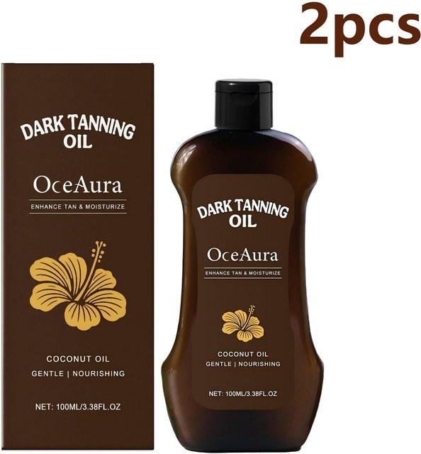 OceAura Bräunungsöl Dunkel Kokosnuss, 100 ml, Unisex - Bild 1