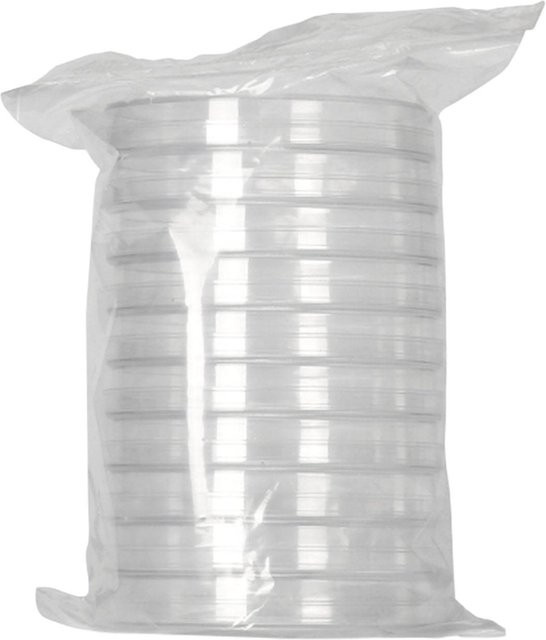 10er Pack Polystyrol-Petrischalen aus Kunststoff, versiegelte Einweg-Kulturschalen, transparent - Bild 1