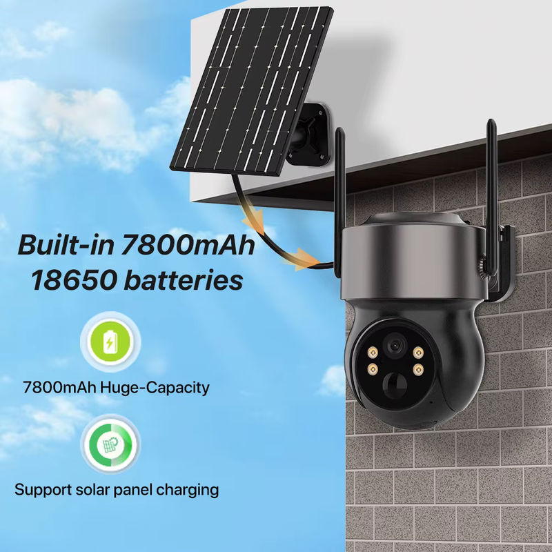 Wonsdar 4MP 4G SIM Solar Außenkamera mit Solarpanel, PIR-Bewegungserkennung und ICSee Videoüberwachung, Schwarz - Bild 3