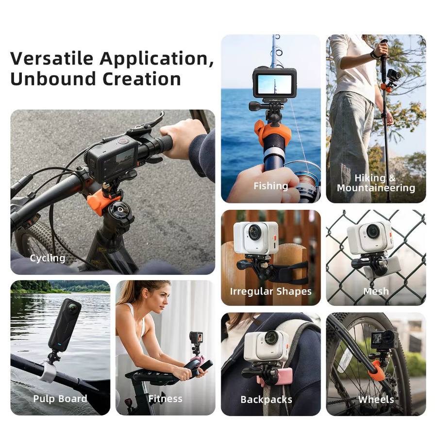 aMagisn Kamera-Elastikgurt-Halterung zur Stabilisierung für Insta360, DJI und GoPro Action-Kameras - Bild 3