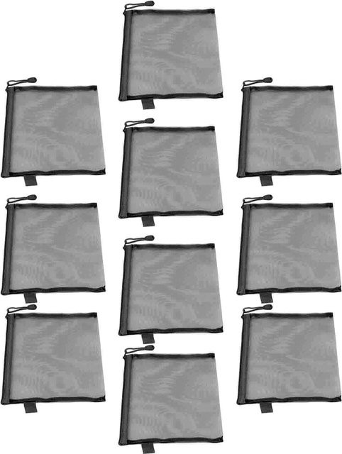 10er Set GoolRC Dokumententaschen A5 aus Nylon, wasserdicht und reißfest, Grau und Schwarz - Bild 1