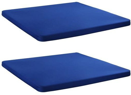Hercules Tischdecken Set, 2 Stück, blau, quadratisch, B/B: 86,4 x 86,4 cm, einfarbig mit elastischem Rand aus Polyester - Bild 1