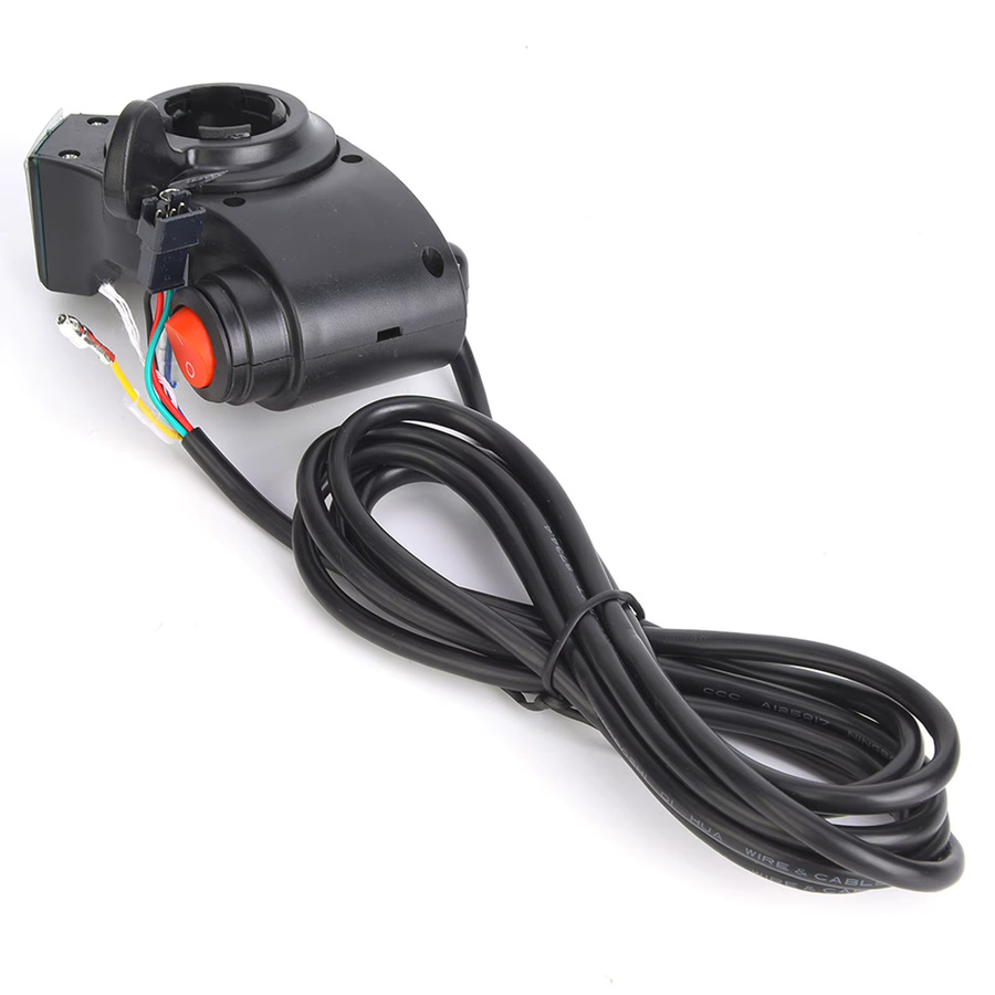 Keenso Elektrischer Daumengashebel mit LCD-Display und digitalem Batteriespannungsschalter für Elektrofahrräder in Schwarz - Bild 3