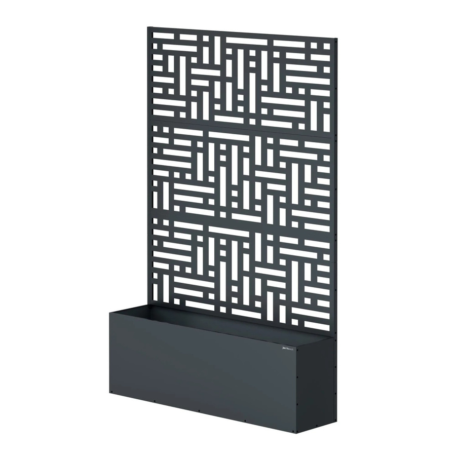 JAN NOWAK Pergola mit Pflanzkübel für Kletterpflanzen, Anthrazit, B/T/H: 120 x 120 x 180 cm - Bild 2