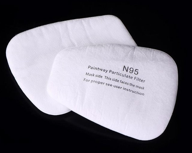 20 Stück 5N11 Baumwollfilterpapier für Atemschutzmasken und Gasmasken, Farbe: Weiß - Bild 1