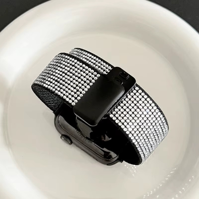 Magnetarmband Milanaise, Diamant, Kristall, Unisex, für Apple Watch - Bild 1