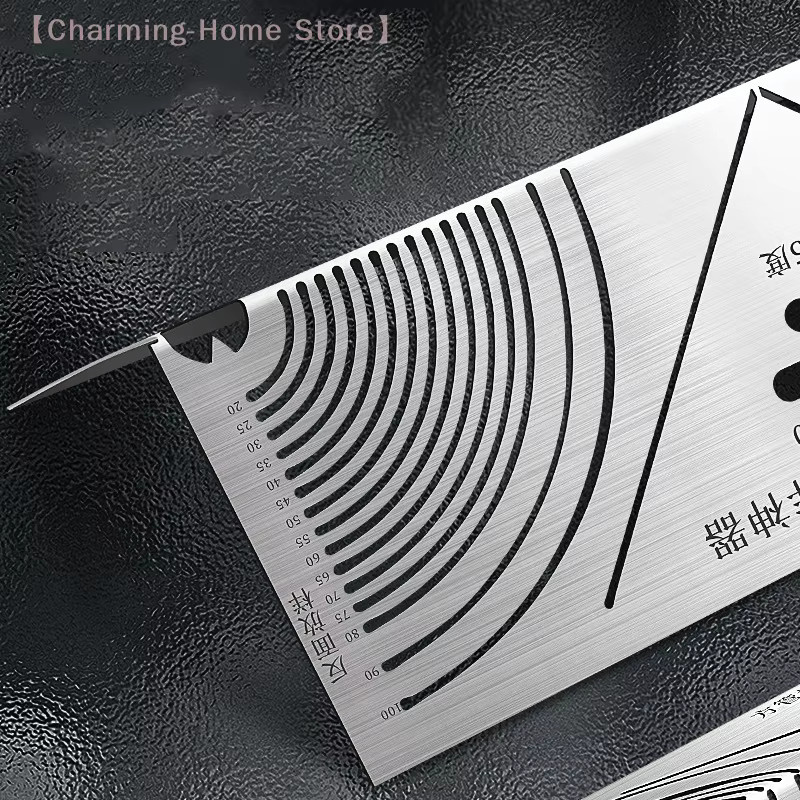 SHIDWJ Winkel- und Lichtbogenmarkierungswerkzeug, verstellbare lineare Anreißnadel für quadratische Rohre und paralleles Zeichnen - Bild 5