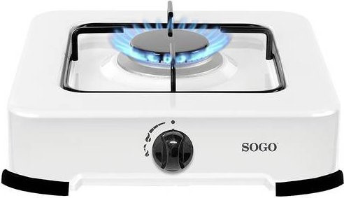 SOGO Human Technology Gas Camping Kocher COC-SS-10255 in Weiß aus Metall - Bild 1