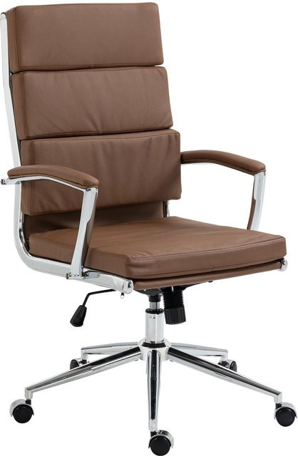 CLP Bürostuhl Cleveland Ergonomischer Schreibtischstuhl aus Kunstleder mit Armlehnen und Wippfunktion - Bild 1