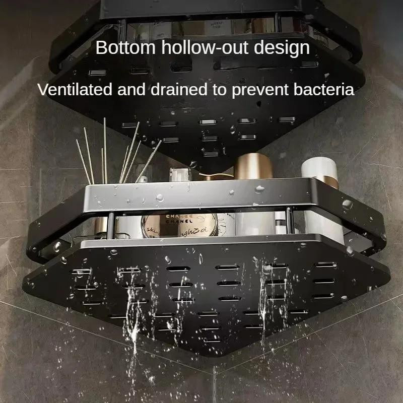 Eckregal aus Aluminium für Badezimmer und Küche zur Wandmontage von Household supplies MH - Bild 1