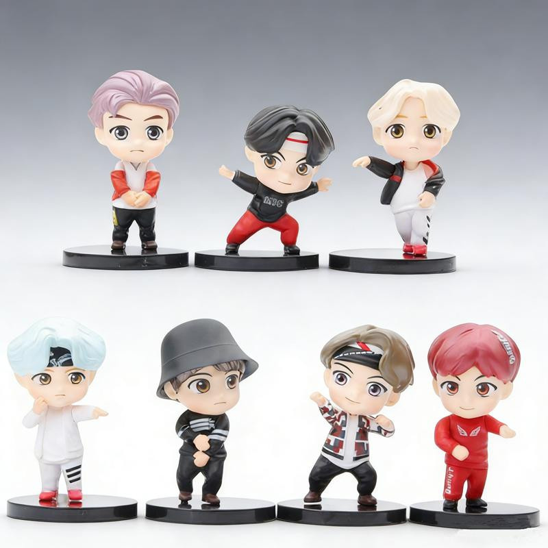 Yiran toy 1 Bangtan Boys Puppe Modell Actionfigur 7-teiliges Set - Bild 2