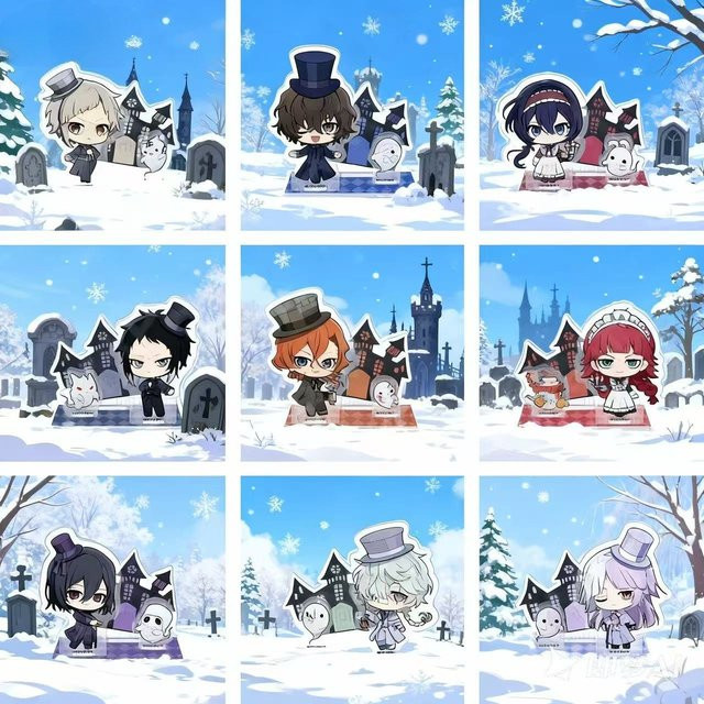 Anime Hunde Halloween Edition Statue, Dazai Osamu, Edogawa Rampo, Kunikida Doppo, Spielzeug - Bild 1