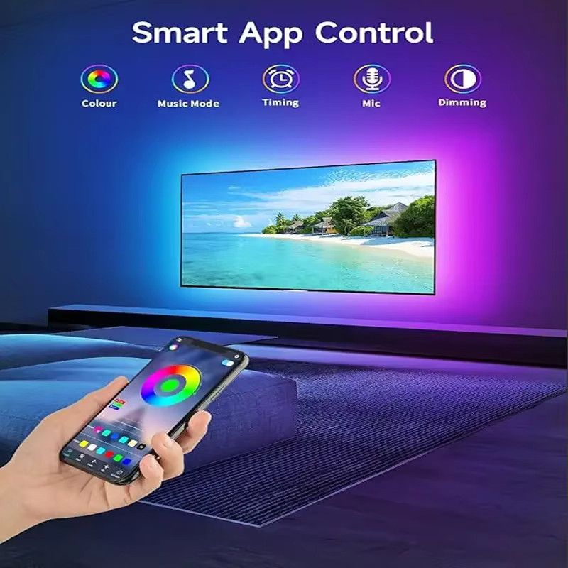 FRST RGB LED Streifen mit App-Steuerung, flexibles LED Lichtband für deine Raumdekoration, Länge: 40 m - Bild 3