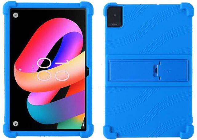 Stoßfeste Silikon Tablet Hülle für TCL Tab 10L Gen 4 in Blau, kinderfreundliche Schutzhülle für 10 Zoll Tablets - Bild 1