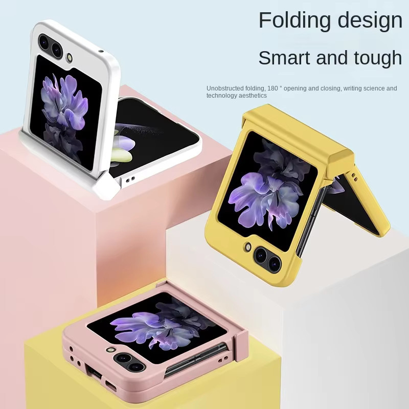 Stoßfeste Hartschalen-Handyhülle mit Scharnierschutz für Samsung Galaxy Z Flip (kompatibel mit Flip 3 bis Flip 8) in Grün - Bild 2