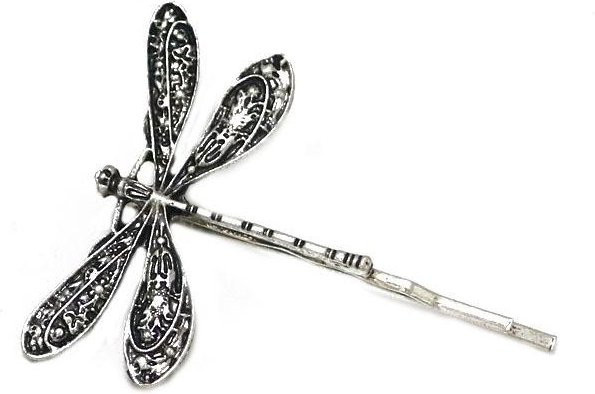 Haarstäbchen Libellenform, Silber, Damen - Bild 1