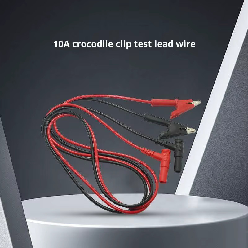 ESHYLALA Bananenstecker Testkabel mit Krokodilklemmen, 10A, Rot - Bild 3