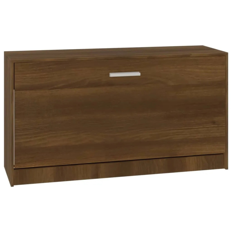 vidaXL Schuhbank aus Holzwerkstoff in Eiche Braun, B/T/H: 80 x 24 x 45 cm - Bild 2