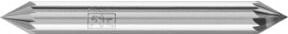 PFERD Hartmetall Frässtift Kegelsenk KSJ 60 Grad Ø 06x05 mm Schaft-Ø 6 mm Z3 universal mittel silber - Bild 1