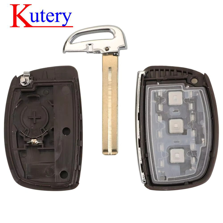Jingyuqin 3 Tasten Flip Folding Ersatzgehäuse für Hyundai Ioniq Tucson IX35 ELANTRA SOLARIS I30 - Bild 5