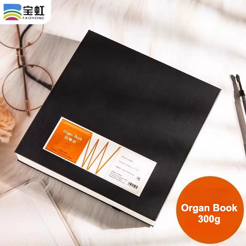 BAOHONG Organ Book Academy Aquarellpapier aus 300 g Baumwolle, faltbares Skizzenbuch für Zeichnungen - Bild 2