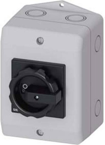 Siemens Lasttrennschalter Schwarz 4polig 25A 16mm² 690 V/AC 3LD21641TC51 - Bild 1