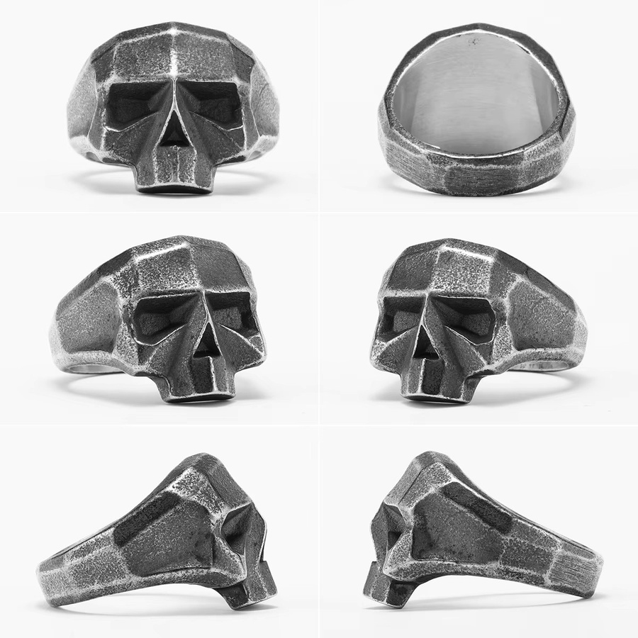 METAL HUNTER Ring, Edelstahl, Schädel, Unisex - Bild 3