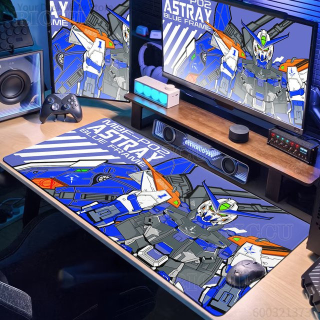 Bandai G-Gundam Anime Mauspad Multicolour Rutschfeste Schreibtischunterlage für PC Gaming und E-Sport - Bild 1