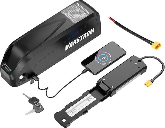 Varstrom eBike-Akku in Schwarz mit intelligentem 40A BMS und leistungsstarken Lithium-Zellen für 36V/48V/52V - Bild 1
