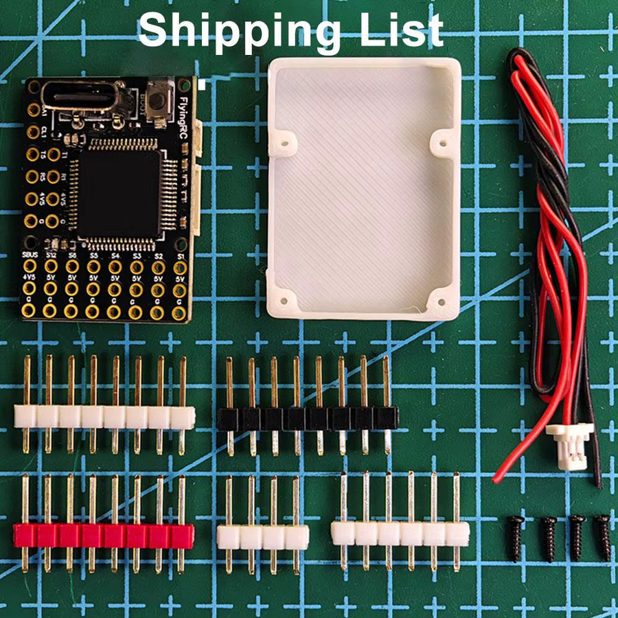 FlyingRC F4 Wing Mini Ultra Mini Fixed Wing Flight Controller mit USB-C Anschluss in Schwarz - Bild 4