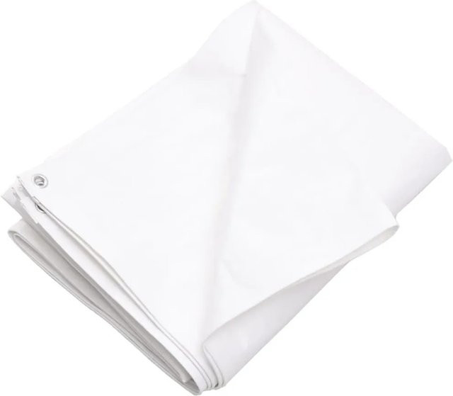 vidaXL Abdeckplane Weiß aus HDPE mit 260 g/m², B: 6 m, L: 12 m, Artikelnummer 151605 - Bild 1