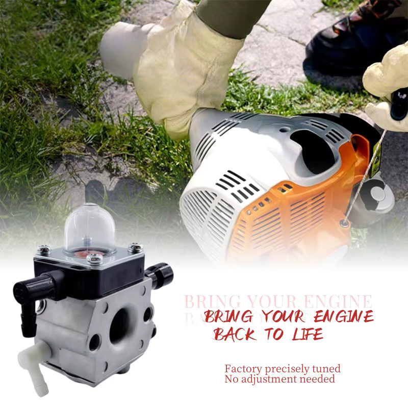STIHL Vergaser FS55R in Silber für String Trimmer und Motorsensen Modelle FS45, FS38, HS45, FS55, KM55R, FS46, FS55RC, FS55C, FS55T, FS45L - Bild 4