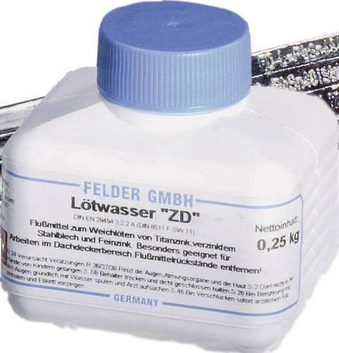 Felder ZD 250 Lötwasser in Weiß, 250g - Bild 1