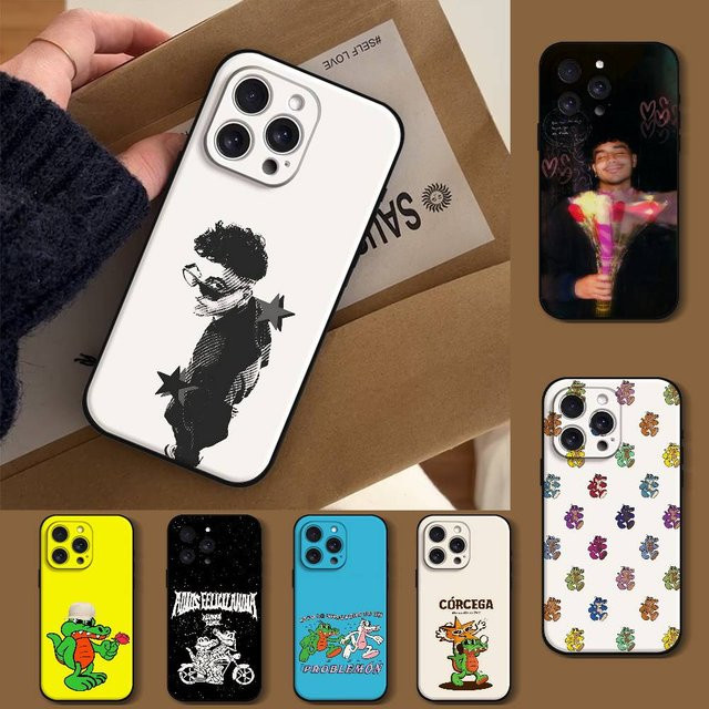 Mesuca Handyhülle für iPhone 17 16 15 14 13 12 11 Pro Max Mini X Xs XR in Schwarz und Weiß aus Silikon - Bild 1