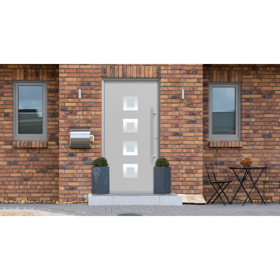 Haustür Splendoor Thermospace Wien Prime in Grau mit Glaseinsatz, Anschlag Rechts, B: 110 cm, H: 210 cm - Bild 2