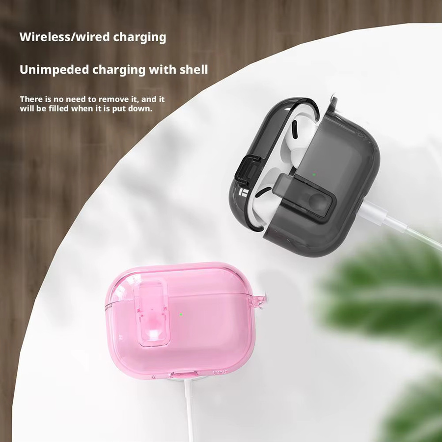 Transparente Schutzhülle für Apple AirPods Pro 3 aus stoßfestem TPU in Militärqualität - Bild 3