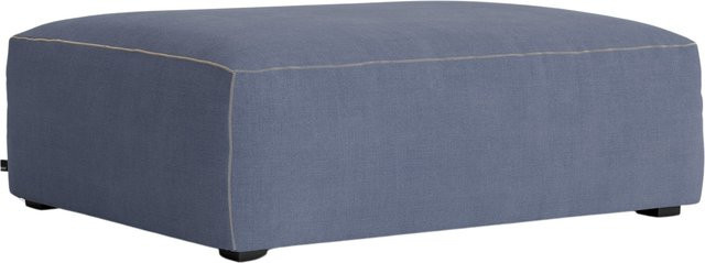 HAY Mags Soft Ottoman Small Polsterhocker in Blau mit minimalistischem Design - Bild 1