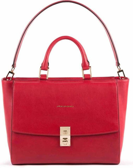 Piquadro DF Damenlaptoptasche für 13,3 Zoll Notebook und iPad Pro 12,9 Zoll in Rot - Bild 1