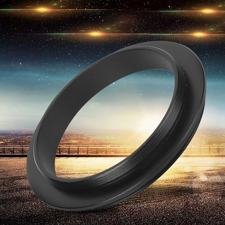 Qiilu Astronomischer Teleskopadapter M48mm und M54mm aus Aluminiumlegierung, Schwarz - Bild 3
