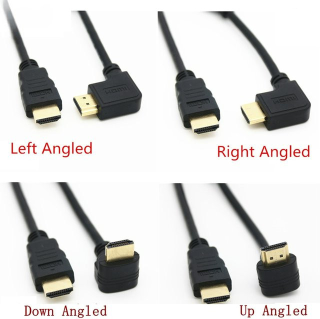 MACDOT HDMI Verlängerungskabel mit 90 Grad Winkel, HDMI 1.4, Schwarz, Länge: 1,5 m - Bild 1