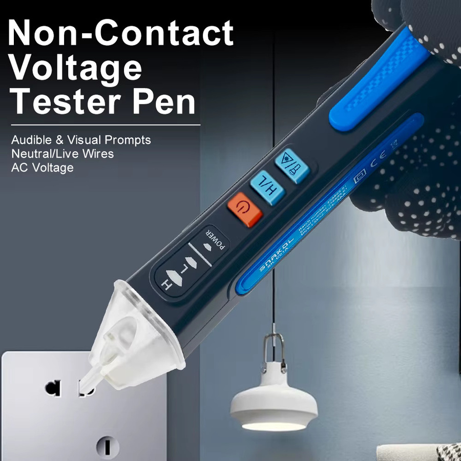 NJTY T02A Spannungsdetektor elektrischer Stift als berührungsloser AC-Spannungsprüfer mit Sprachübertragung für 12–1000 V - Bild 4