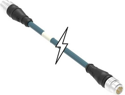 Molex 1300480097 Sensor-Aktor-Steckverbinder konfektioniert in Blau und Petrol aus Kunststoff - Bild 1