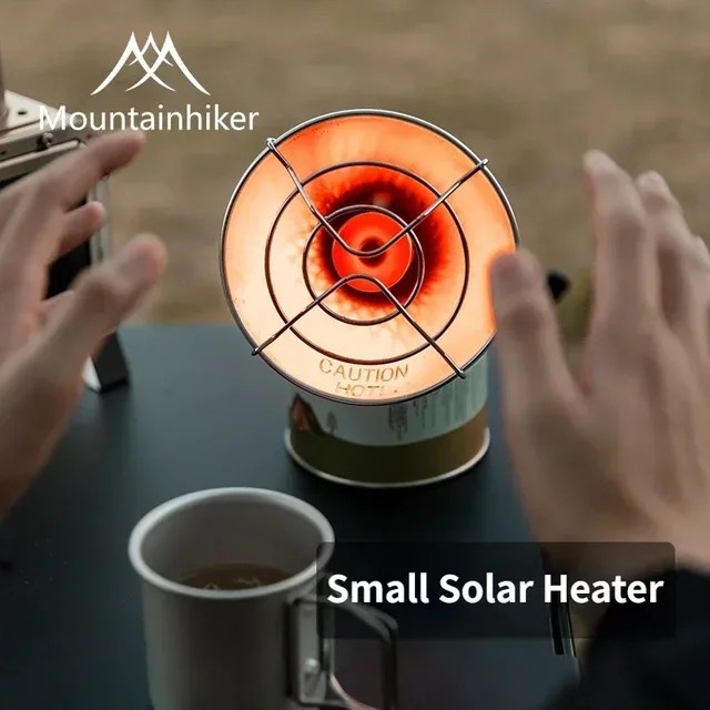 MOUNTAINHIKER Tragbare Mini Solar Gasheizung für Outdoor und Camping mit Butan-Anschluss - Bild 1
