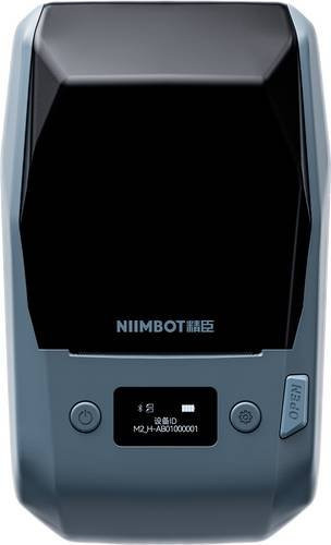 NIIMBOT M2_H portabler Bluetooth Thermik-Etikettendrucker mit Farbband in Grau - Bild 1