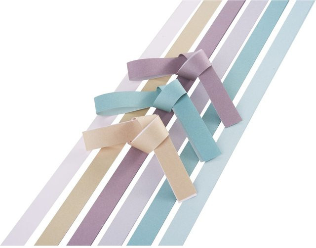 MarpaJansen Papierstreifen Duo-Color in Pudertönen, Multicolor - Bild 1